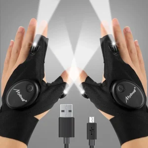 Mylivell USB Handsfree LED Flashlight Gloves